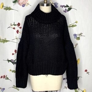 Free People My Only Sunshine Sweater Black Large
